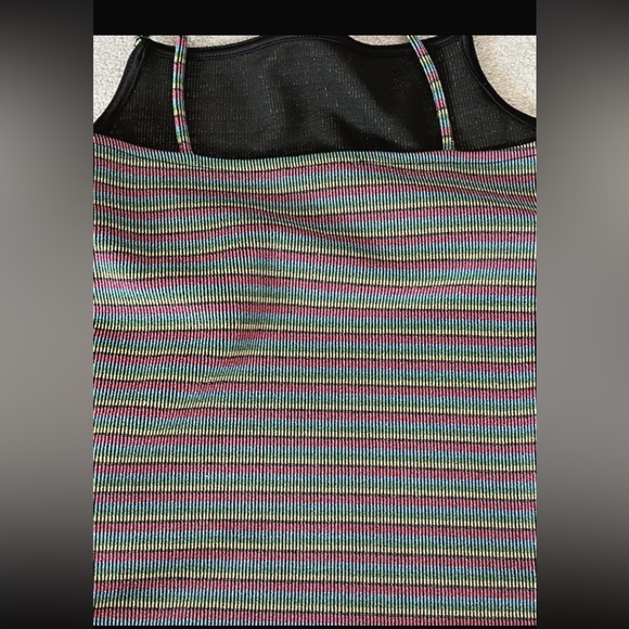 BNWoT stripe rainbow bodysuit size 6 By Topshop - Picture 3 of 4
